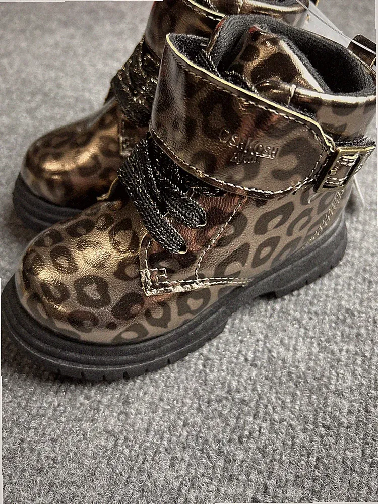 Oshkosh Nova Toddler 7 Slip On Combat Hiker Boot New